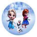 Painel Redondo 50x50 - Frozen