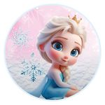 Painel Redondo 50x50 - Frozen