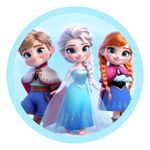 Painel Redondo 50x50 - Frozen