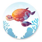 Painel Redondo 50x50 - Fundo do Mar