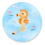 Painel Redondo 50x50 - Fundo do Mar