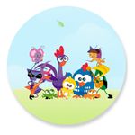 Painel Redondo 50x50 - Galinha Pintandinha