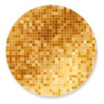 Painel Redondo 50x50 - Gliter