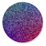 Painel Redondo 50x50 - Gliter