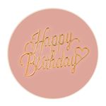Painel Redondo 50x50 - Happy Birthday