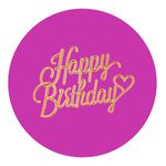 Painel Redondo 50x50 - Happy Birthday