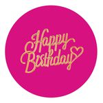 Painel Redondo 50x50 - Happy Birthday