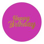 Painel Redondo 50x50 - Happy Birthday