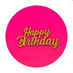 Painel Redondo 50x50 - Happy Birthday