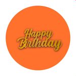 Painel Redondo 50x50 - Happy Birthday