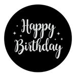 Painel Redondo 50x50 - Happy Birthday