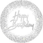 Painel Redondo 50x50 - Happy Birthday