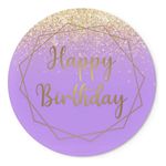 Painel Redondo 50x50 - Happy Birthday