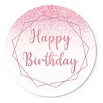 Painel Redondo 50x50 - Happy Birthday