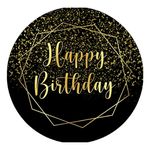 Painel Redondo 50x50 - Happy Birthday