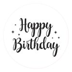 Painel Redondo 50x50 - Happy Birthday