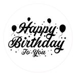 Painel Redondo 50x50 - Happy Birthday