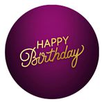 Painel Redondo 50x50 - Happy Birthday