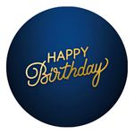 Painel Redondo 50x50 - Happy Birthday