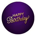 Painel Redondo 50x50 - Happy Birthday
