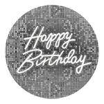 Painel Redondo 50x50 - Happy Birthday
