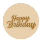 Painel Redondo 50x50 - Happy Birthday