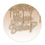 Painel Redondo 50x50 - Happy Birthday