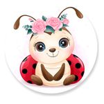 Painel Redondo 50x50 - Joaninha