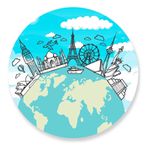 Painel Redondo 50x50 - Mapas