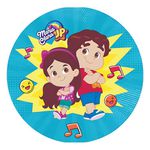 Painel Redondo 50x50 - Maria Clara e JP