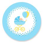 Painel Redondo 50x50 - Meninos