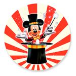 Painel Redondo 50x50 - Mickey