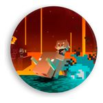 Painel Redondo 50x50 - Minecraft