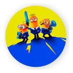 Painel Redondo 50x50 - Minions