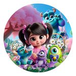 Painel Redondo 50x50 - Monstros S.A