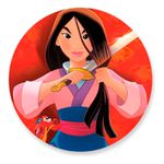 Painel Redondo 50x50 - Mulan
