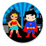 Painel Redondo 50x50 - Mulher Maravilha