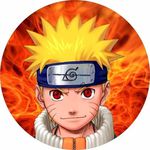 Painel Redondo 50x50 - Naruto