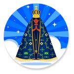 Painel Redondo 50x50 - Nossa Senhora Aparecida