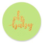 Painel Redondo 50x50 - Oh Baby