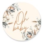 Painel Redondo 50x50 - Oh Baby