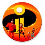 Painel Redondo 50x50 - Os Incríveis