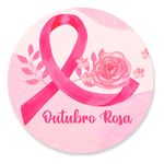 Painel Redondo 50x50 - Outubro Rosa
