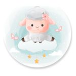 Painel Redondo 50x50 - Ovelhas