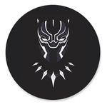 Painel Redondo 50x50 - Pantera Negra