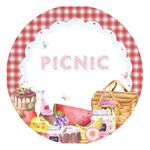 Painel Redondo 50x50 - Picnic