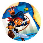 Painel Redondo 50x50 - Piratas