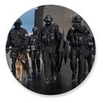 Painel Redondo 50x50 - Polícia