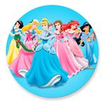 Painel Redondo 50x50 - Princesas