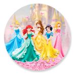 Painel Redondo 50x50 - Princesas